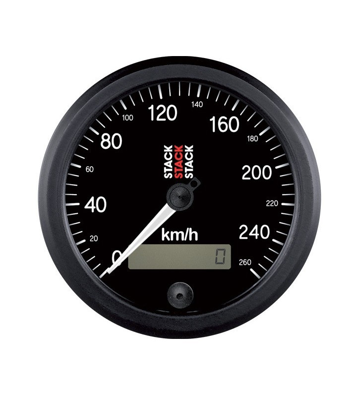 Compteur de Vitesse Stack 0-260km/h Noir
