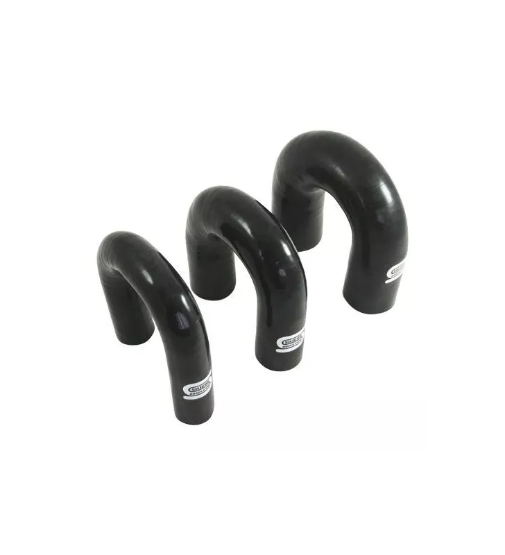 Coude Silicone Silicon Hoses 180° 25mm Noir
