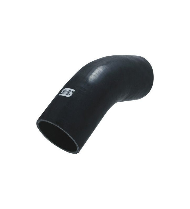 Coude Silicone Silicon Hoses 45° 19mm Noir