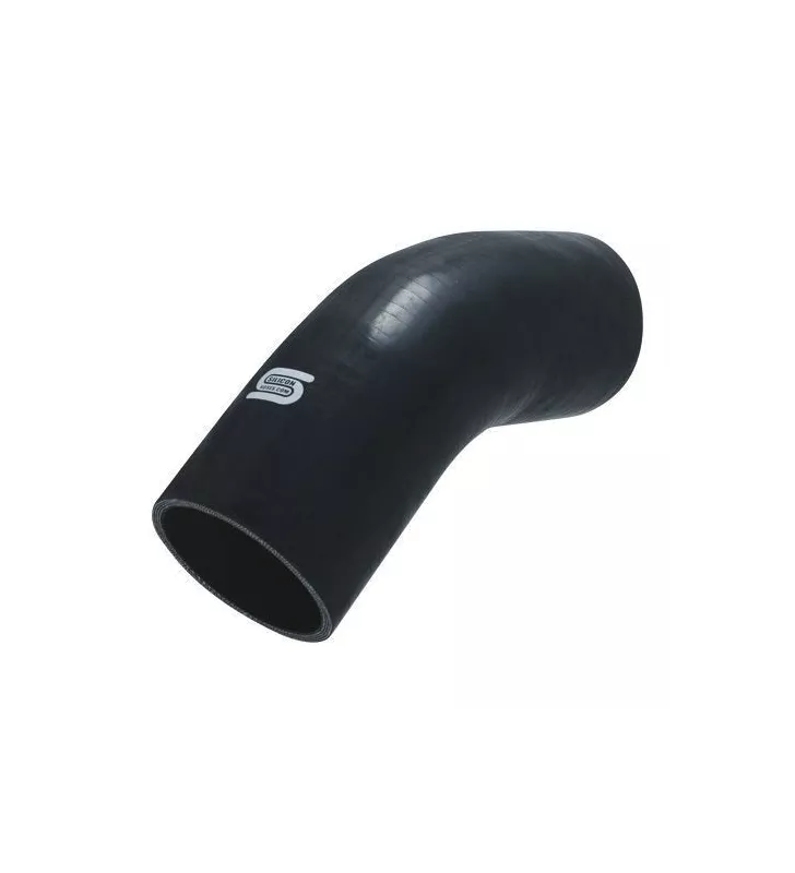 Coude Silicone Silicon Hoses 45° 35mm Noir