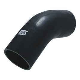 Coude Silicone Silicon Hoses 45° 48mm Noir