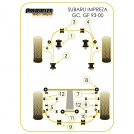 Silent-Bloc Powerflex Black Subaru (2 Pièces) R69111-2N