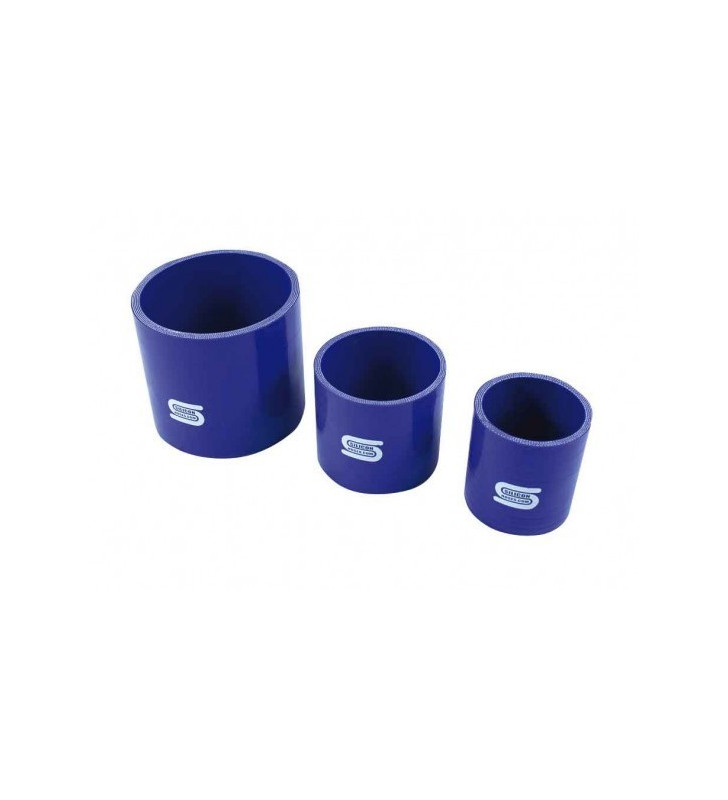 Coupleur Silicone Silicon Hoses 70mm Longueur 75mm Bleu