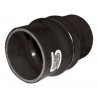 Coupleur Flex Silicone Silicon Hoses 76mm Longueur 100mm Noir