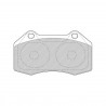 Plaquettes de Frein Ferodo DS Uno Avant Megane RS Etrier Brembo