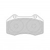 Plaquettes de Frein Ferodo DS2500 Avant Megane RS Etrier Brembo