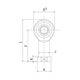 Rotule Compétition  Femelle Oeil 3/4"