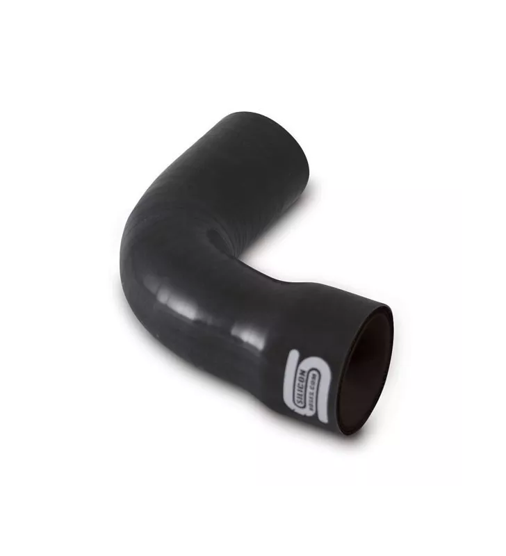 Coude Réducteur Silicone Silicon Hoses 28-25mm 90° Noir