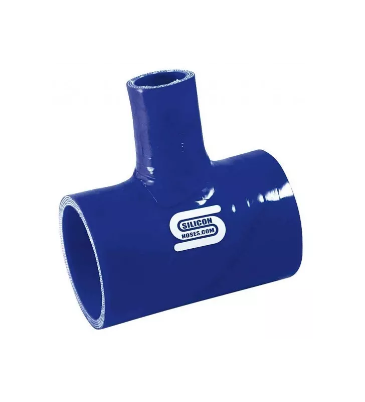 T Silicone Silicon Hoses 51mm + tube 25mm Bleu