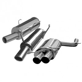 Terminaux / Silencieux RMS Inox Peugeot 106 1.1 / 1.3 / 1.4 Après 1996 Sortie 1x90mm X-Race