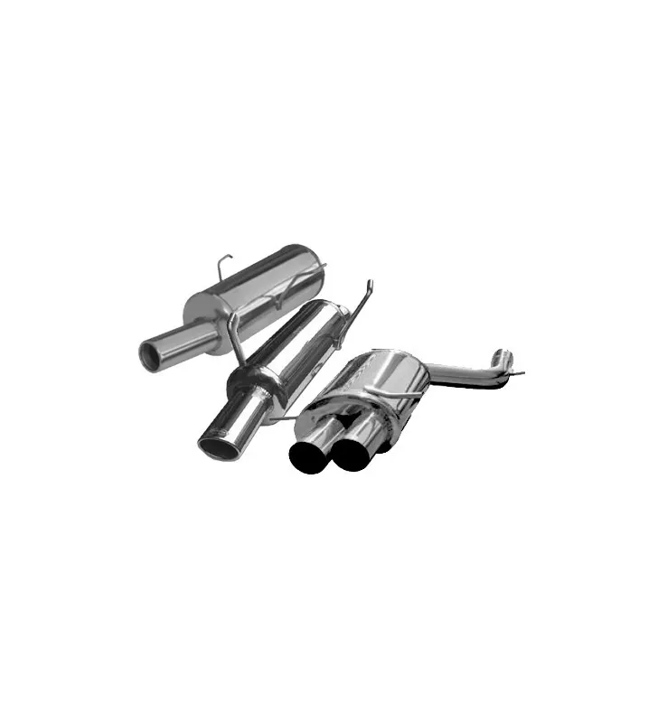 Terminaux / Silencieux RMS Inox Peugeot 106 1.1 / 1.3 / 1.4 Après 1996 Sortie 1x90mm X-Race