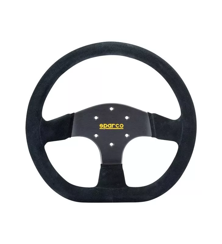 Volant Sparco R353 Peau retournée Noir