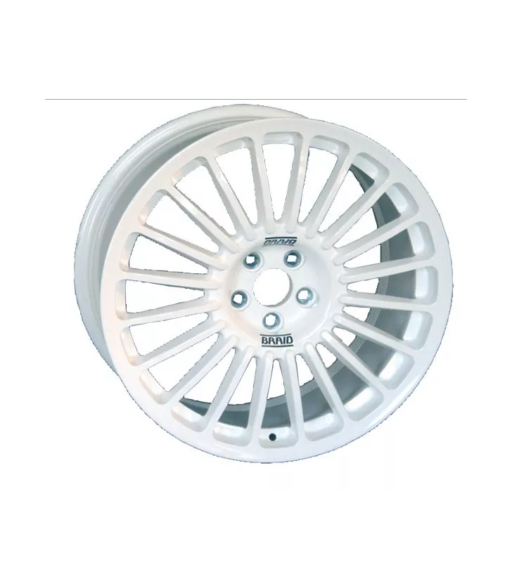 Jantes BRAID Winrace A Taille 6.5X16 Entraxe 4X108 ET55 Alésage 60.1 Blanche