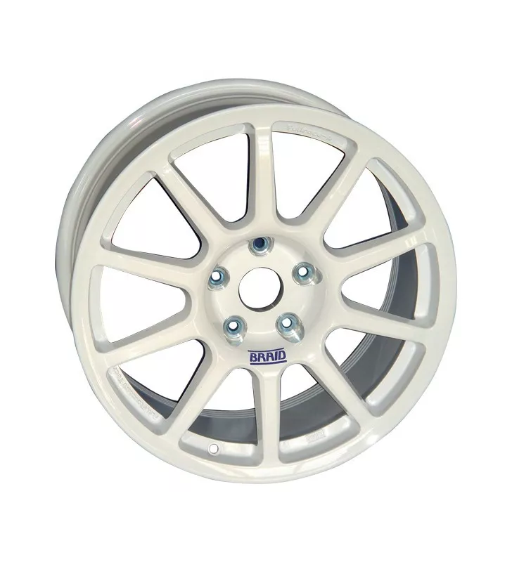 Jantes BRAID Fullrace A Taille 8X17 Entraxe 5X114.3 Déport 38 Alésage 67 Blanche