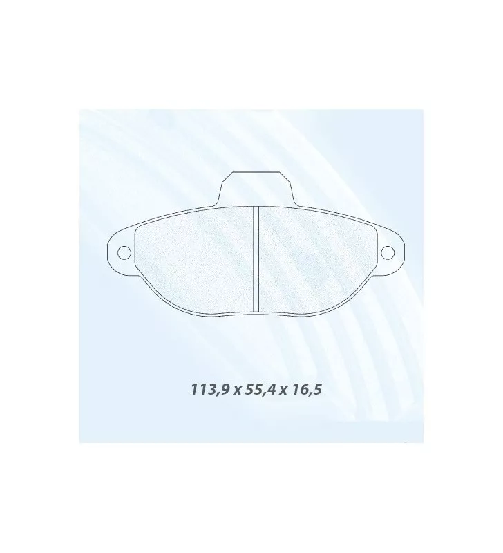 Plaquette de Frein Carbone Lorraine RC6 Arrière Hommell RS2 GT