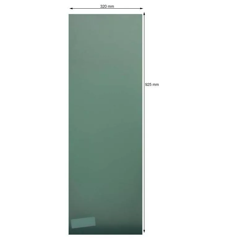 Plaque de Protection Intérieur Aile Epaisseur 2 mm Dimensions 925X320 Bleue