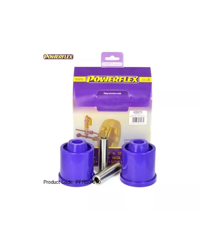 Silent Bloc Powerflex Arrière Train Arrière Peugeot 307 2001-2011 (2 Pièces)
