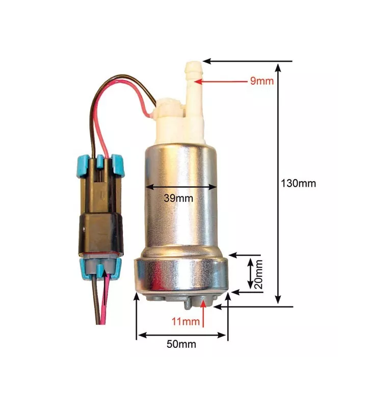 Kit Pompe Immergée WALBRO Mini 3b: 420L/h Maxi 8.3b: 516L/h