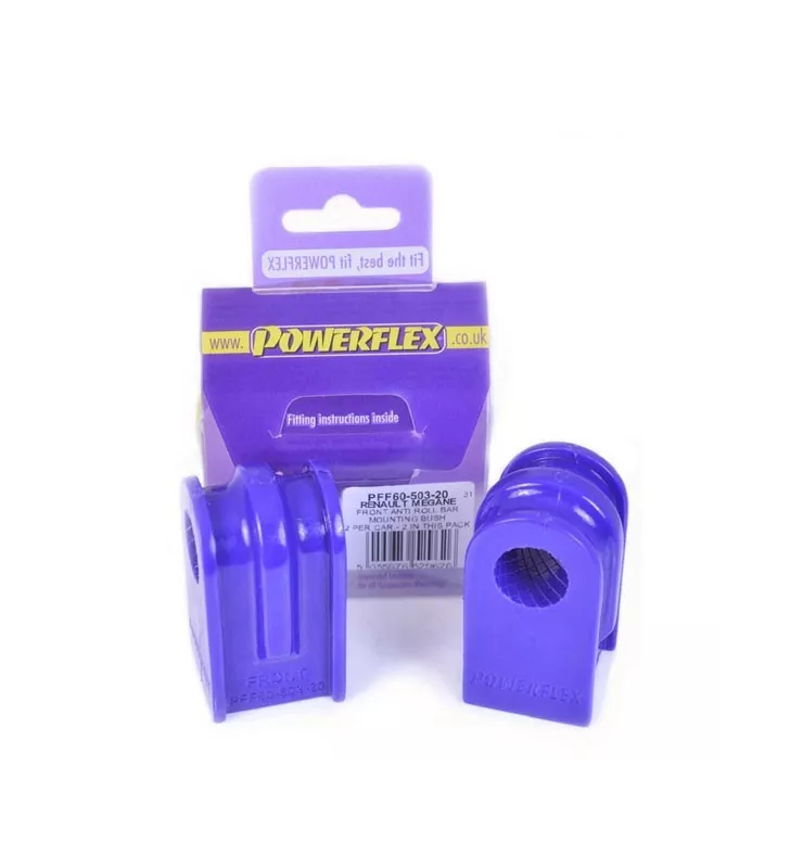 Silent Blocs POWERFLEX Anti-Roulis Avant 20mm Renault Mégane 2 RS 225 R26 (2 Pièces)