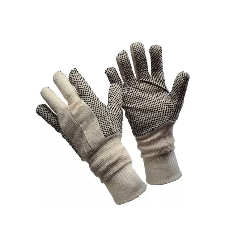 Gants Mécano Coton Ecru avec Picot