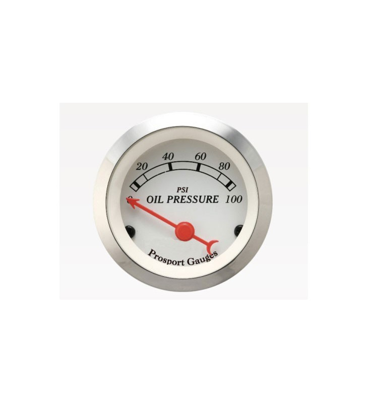 Manomètre Pression d'Huile Prosport Classic 52mm 0-100PSI avec sonde