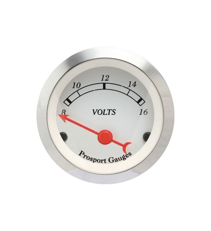 Manomètre Classic Voltmètre Prosport 52mm 8-16Volts