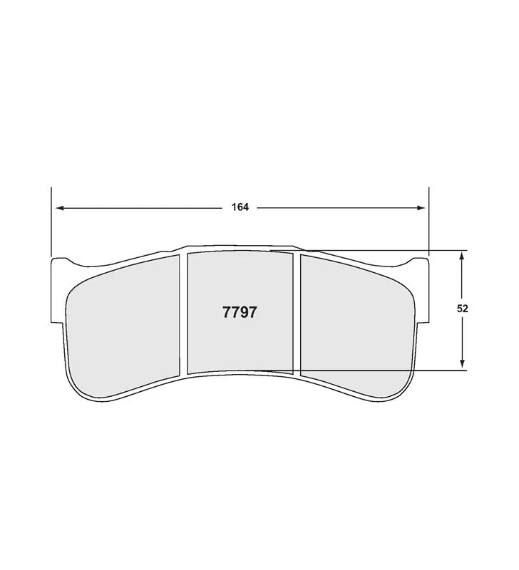 PLAQUETTES PFC 7797 13 29mm Ferrari 360/430