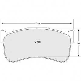 Plaquettes de Frein PFC 7799 12 29mm Ferrari 458 GT3 En