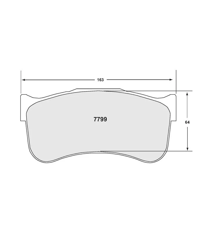 Plaquettes de Frein PFC 7799 12 29mm Ferrari 458 GT3 En