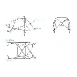 Arceau de Sécurité Sparco Peugeot 206 à souder