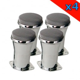 Pack cornets grillagés 120 mm pour carburateur Weber 40 et 45 DCOE
