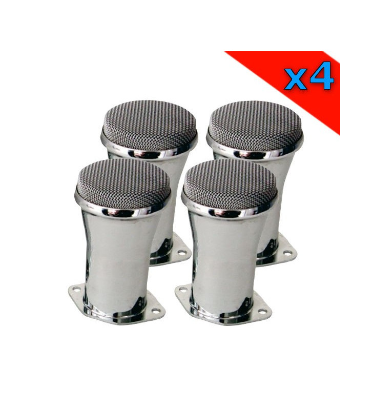 Pack cornets grillagés 120 mm pour carburateur Weber 40 et 45 DCOE