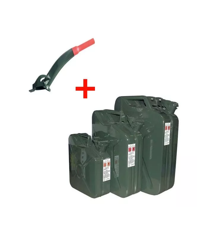 Pack Bec Veseur pour Jerrican en Métal+Jerrican / Bidon Métallique 20L