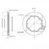 Disq Frein AP 254x10 4x100 percé/rainuré
