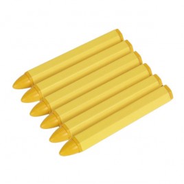 Crayon de marquage de pneus Jaune (lot de 6)