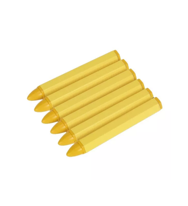Crayon de marquage de pneus Jaune (lot de 6)