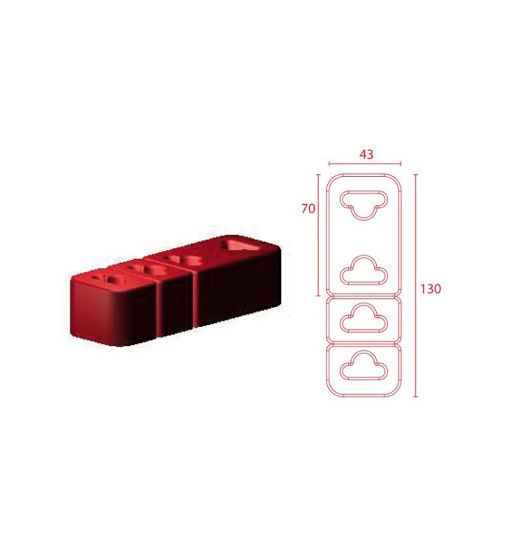 Silent-Bloc Powerflex Echappement universel 32mm