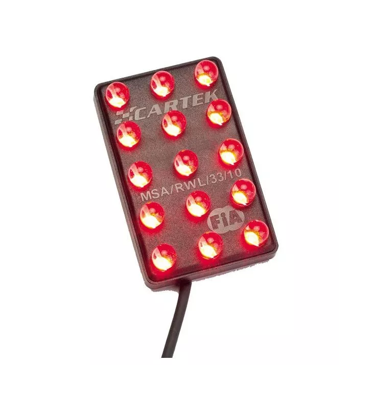 Interrupteur + Feu de pluie à LEDS Cartek Vertical