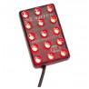 Interrupteur + Feu de pluie à LEDS Cartek Vertical