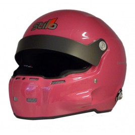 Casque stilo st5 r fibre hans + intercom sa15 rose