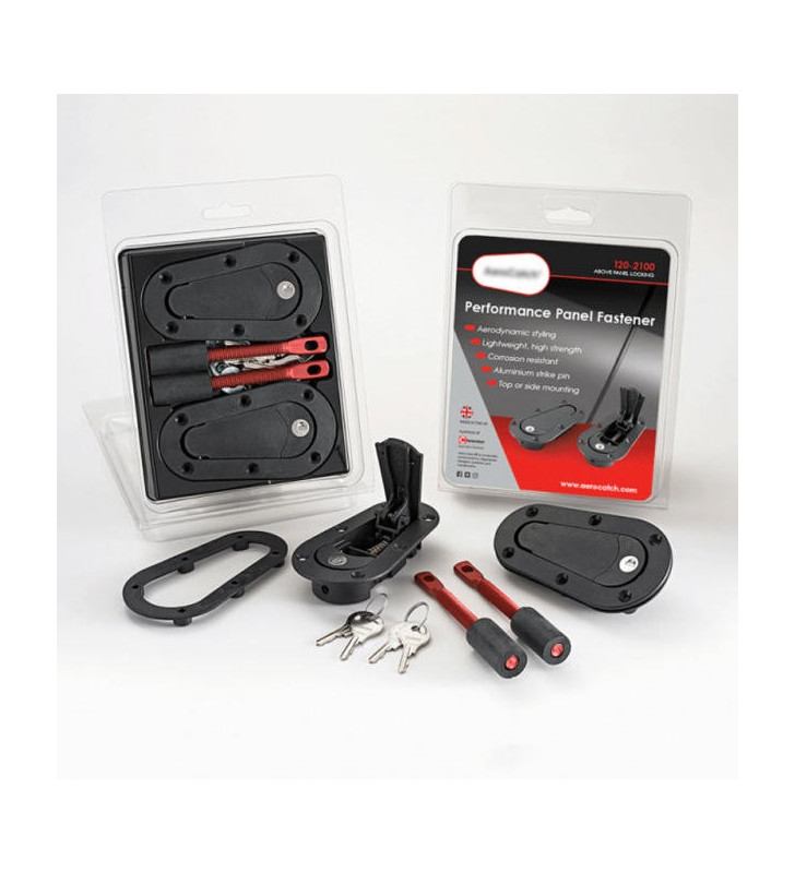 Attaches Capot Aerocatch avec Fermeture à clefs (la paire)