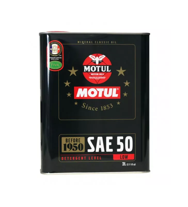 Huile Moteur Motul Classic 2L SAE 50 Minérale