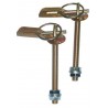 Attaches Capot Type Dakar en Aluminium Or (la paire)
