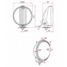 Projecteur Anti-Brouillard 183mm Noir