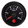 Manomètre Pression Huile VDO SingleViu Diamètre 52mm Fond Noir 0-10Bars