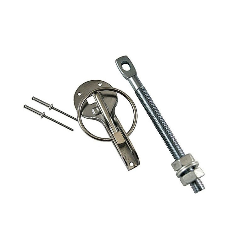 Attache Capot Dakar Alu/Acier (la paire)