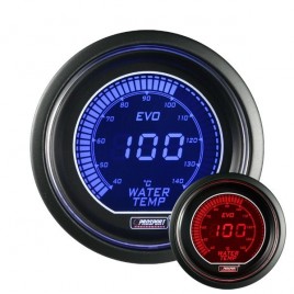 Manomètre Prosport Température Eau Digital Diamètre 52mm 140°C + Sonde