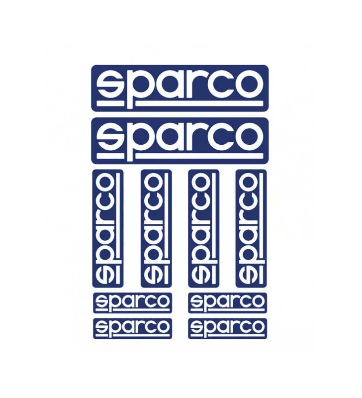 Planche 10 Stickers Sparco
