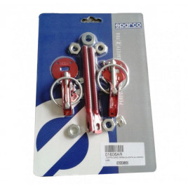 Attache Capot Dakar Sparco Alu Rouge