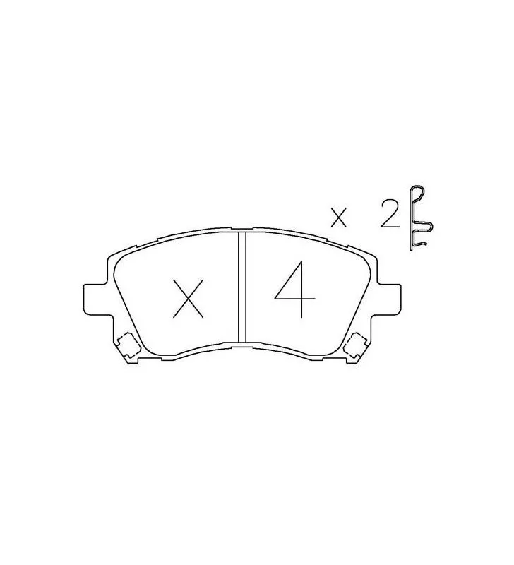 Plaquettes de Frein Avant Subaru Impreza 1996-1998